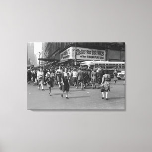 Pedestrians 2 canvas print