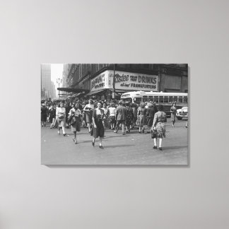 Pedestrians 2 canvas print