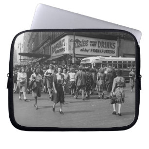 Pedestrians 2 laptop sleeve