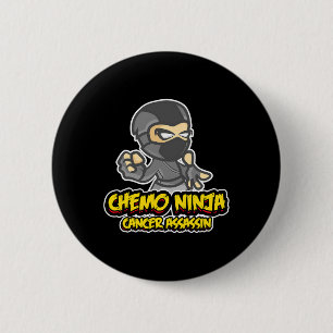 Pediatric Cancer Awareness Childhood Gifts Chemo N 6 Cm Round Badge