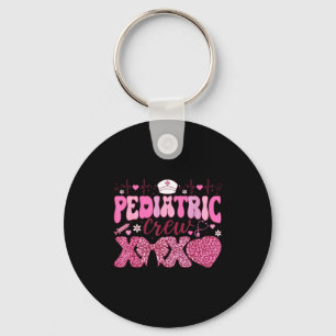 Pediatric Crew Xoxo Nurse Valentines Day Coquette Key Ring