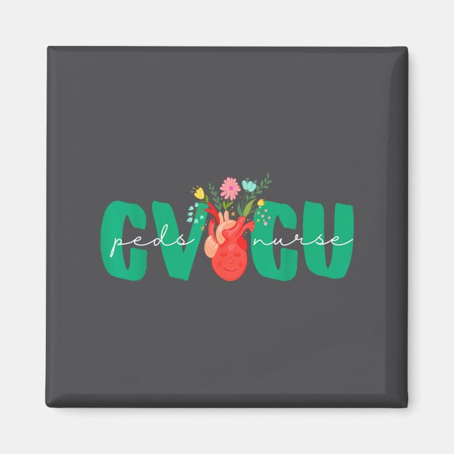 Pediatric Cvicu Nurse Cardiovascular Intensive Car Magnet (Front)