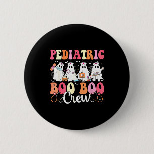 Pediatric Nurse Boo Boo Crew Ghost Nurse Halloween 6 Cm Round Badge