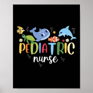 Pediatric Nurse Peds Ocean Sea Appreciation Pediat Poster