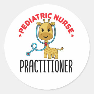 Pediatric Nurse Practitioner NP Classic Round Sticker