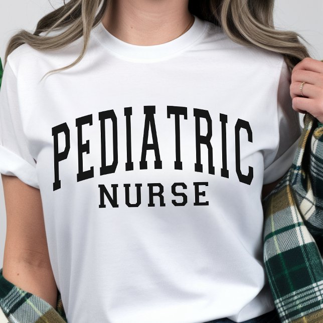 Pediatric Nurse Shirt, Graduation Gift for Nurse T-Shirt (pediatric nurse appreciation shirt, varsity pediatric nurse shirt gift, nursing graduation shirt,)