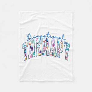 Pediatric Occupational Therapy Therapist Ot Design Fleece Blanket