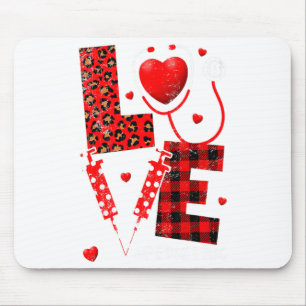 Pediatric Peds Nurse Valentines Day Love Heart Ste Mouse Mat