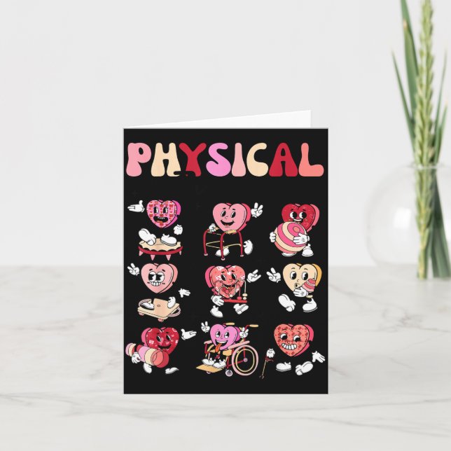 Pediatric Physical Therapy Pt Pta Happy Valentine' Card (Front)