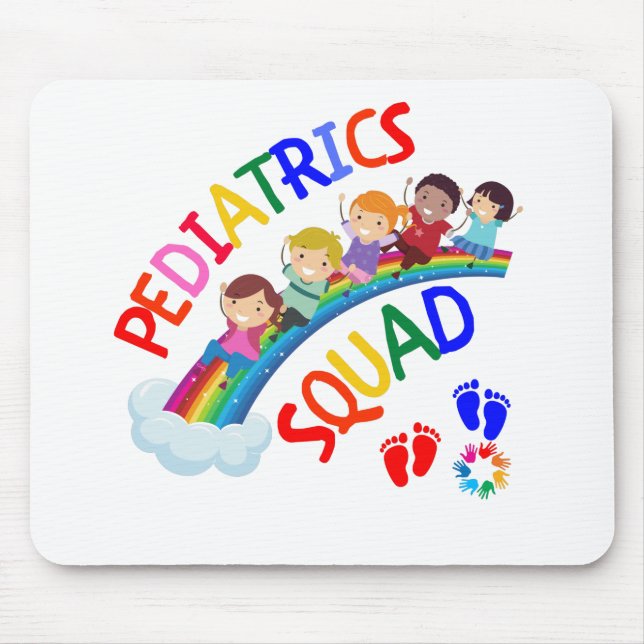 Pediatric Squad - Pediatric Pediatrician Gifts Mouse Mat (Front)
