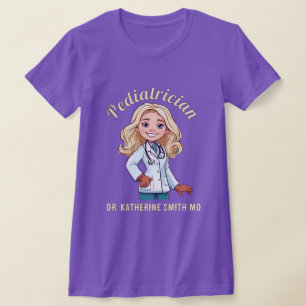 PEDIATRICIAN ANTISTRESS winter CARTOON STETHOSCOPE T-Shirt