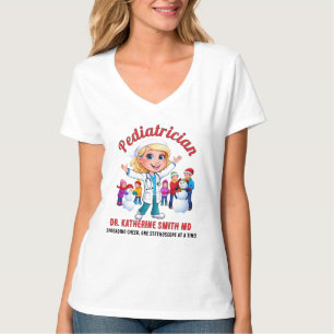 PEDIATRICIAN Spreading Cheer, One Stethoscope at a T-Shirt