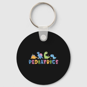 Pediatrics Pediatric Squad Nurse Dinosaur Cute Ped Key Ring