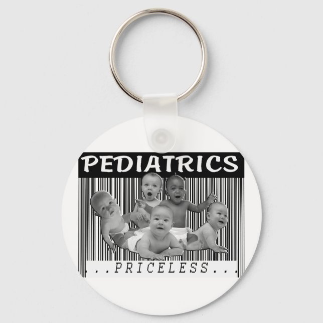 PEDIATRICS - PRICELESS BARCODE KEY RING (Front)