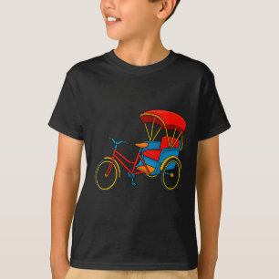 Pedicab Cycle Rickshaw Bike Taxi Premium Tri-blend T-Shirt