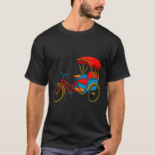 Pedicab Cycle Rickshaw Bike Taxi Premium Tri-blend T-Shirt