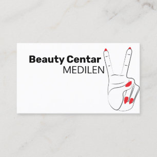 Pedicure and manicure business cards