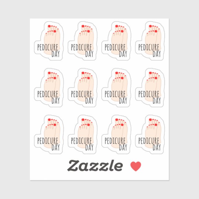 Pedicure Appointment Nail Care Reminder Planner (Sheet)