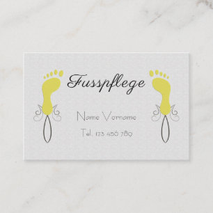 pedicure business card