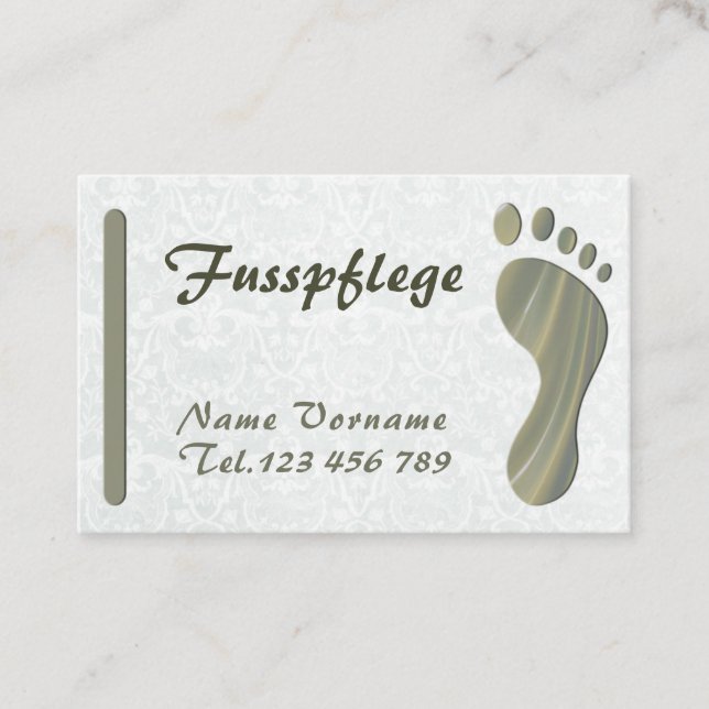 pedicure business card (Front)