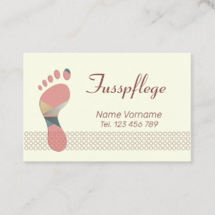 pedicure business card
