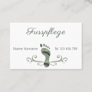 pedicure business card