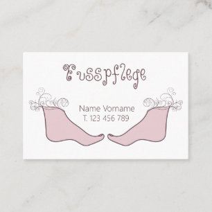 pedicure business card
