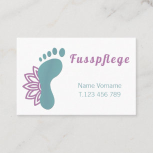 pedicure business card