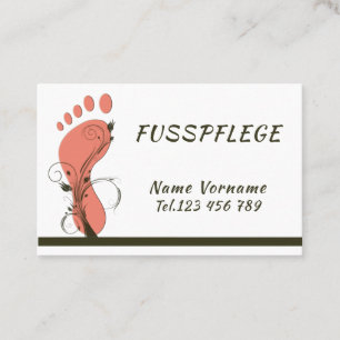 pedicure business card