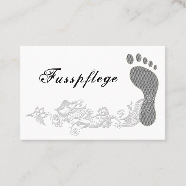 pedicure business card (Front)