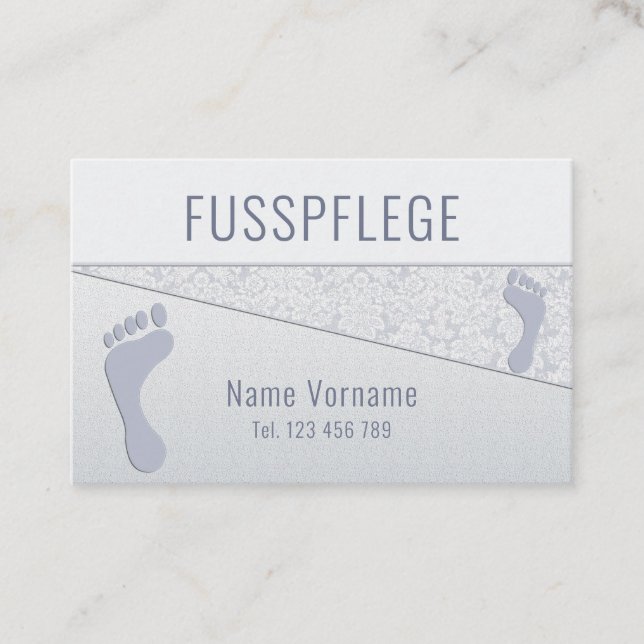pedicure business card (Front)