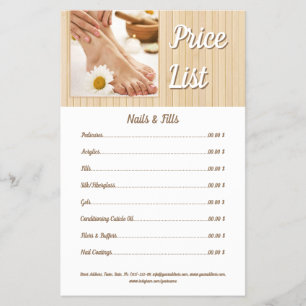 Pedicure Nail Pedicurist Feet Spa Bamboo Flyer
