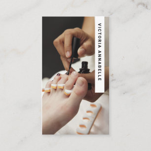Pedicurist & Manicurist QR Code Business Card