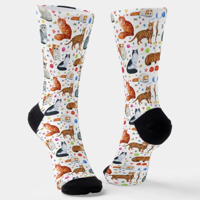 Pedigree Cats Socks (Angled)