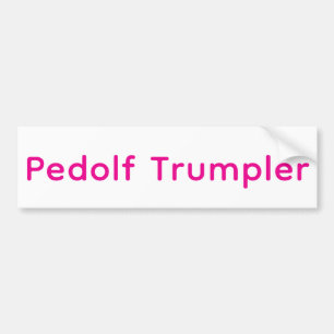 Pedolf Trumpler Hankamer Artjunkhaus Splash-Art Bumper Sticker