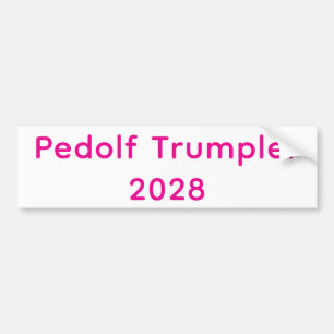 Pedolf Trumpler Hankamer Artjunkhaus Splash-Art Bumper Sticker