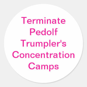 Pedolf Trumpler Splash-Art Hankamer Artjunkhaus Classic Round Sticker