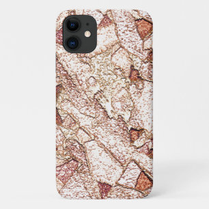 Pedra áspera em marrom claro cremoso iPhone 11 case