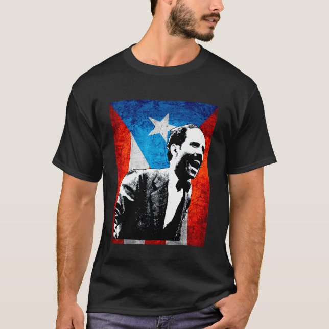 Pedro Albizu Campos El Maestro Boricua Puerto Rico T-Shirt (Front)