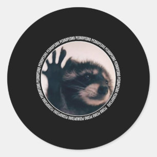 Pedro Funny Racoon Dancing Meme  Classic Round Sticker