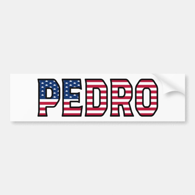 Pedro Name Vorname USA Aufkleber Sticker Auto (Front)