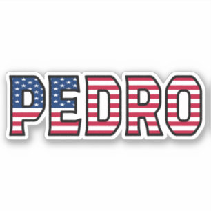 Pedro Name Vorname USA Sticker Stickerset