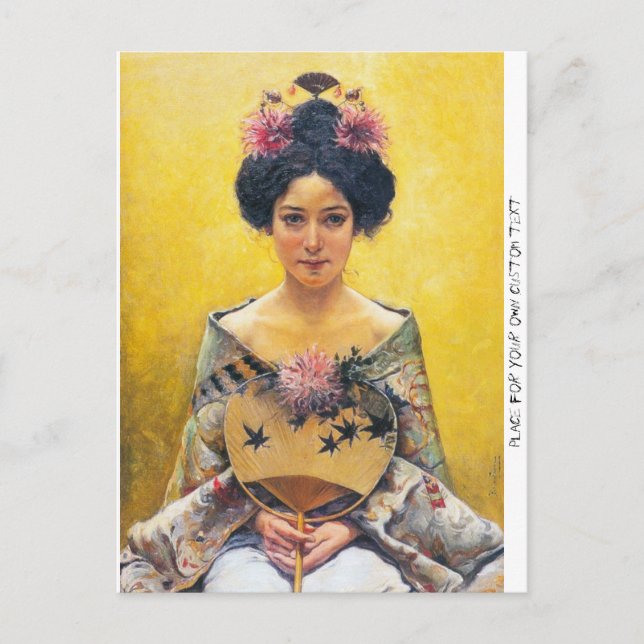 Pedro Sáenz (1864-1924), Disfraz japonesa Postcard (Front)