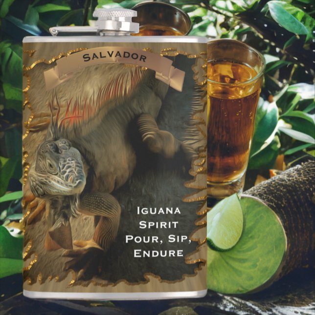 Pedro Spirit, Pour, Sip, Endure 0768 Hip Flask (Creator Uploaded)