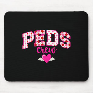 Peds Crew Valentine Pediatric Nurse Squad Valentin Mouse Mat