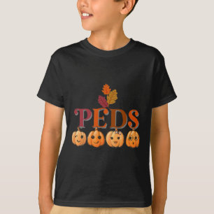 Peds Cute Pumpkin Fall Thanksgiving Paediatrics Nu T-Shirt