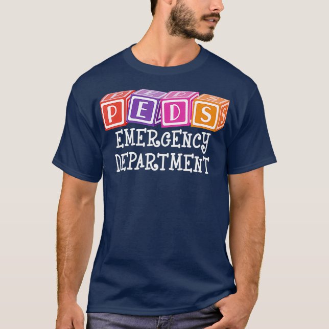 PEDS Emergency Department Nurse  RN ER Paediatrics T-Shirt (Front)