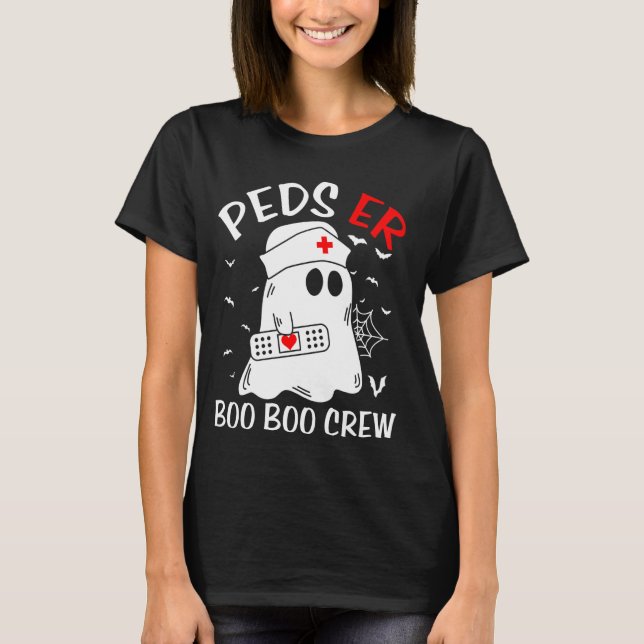 PEDS ER Boo Boo Crew Paediatrics Emergency Nurse F T-Shirt (Front)