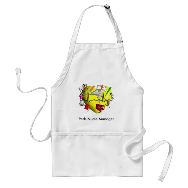 Peds Nurse Gifts-Adorable 3D Graphic ARt Standard Apron (Front)