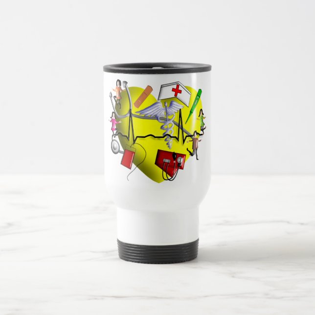 Peds Nurse Gifts-Adorable 3D Graphic ARt Travel Mug (Center)